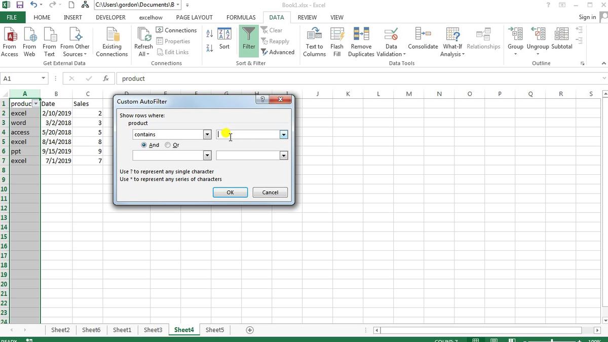 How to Sort Data without Column Header Row in Excel