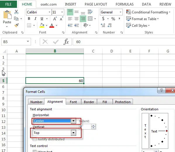 excel cell alignment3