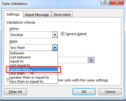 excel data validation 10