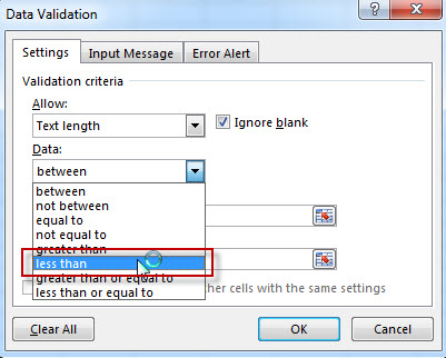 excel data validation 3