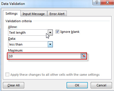 excel data validation 4