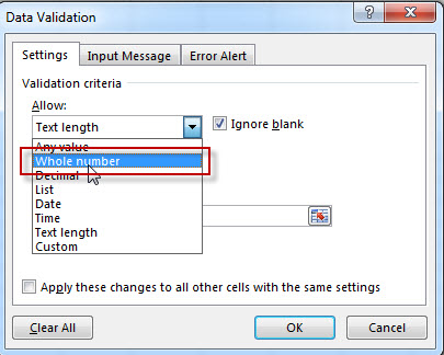 excel data validation 6