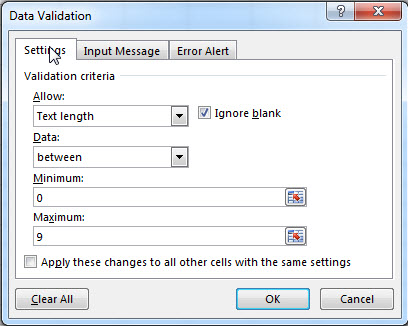 excel data validation 7