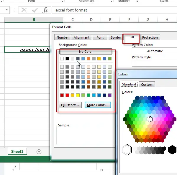 excel fill format2