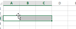 excel horizontal range