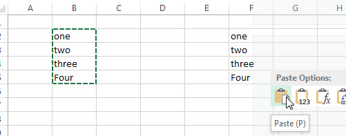 excel paste range