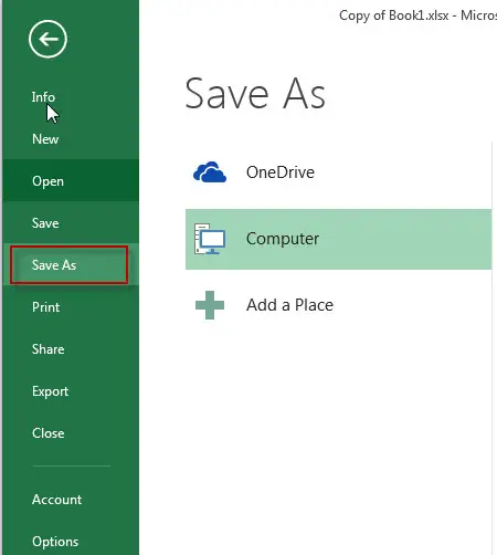 excel protect save as