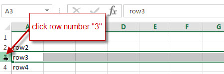 excel row hide