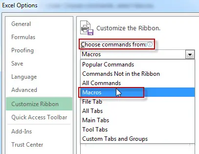 Add a Macro to the Toolbar