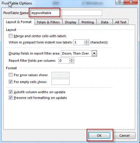 Change pivot table name 2