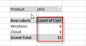 Change the type of calculation 1