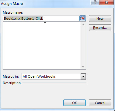 Create a VBA Macros