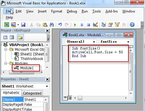 Create a VBA Module 