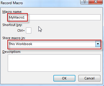 Record a VBA Macro