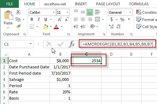 excel amordegrc function example1