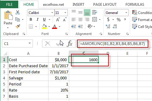 excel amorlinc function example1