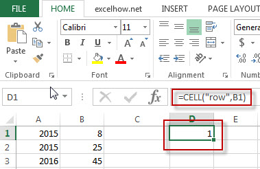 excel cell function example1