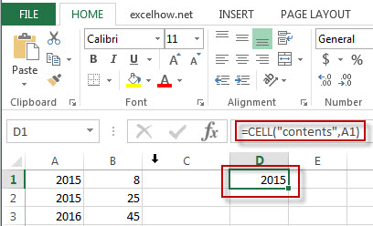 excel cell function example2