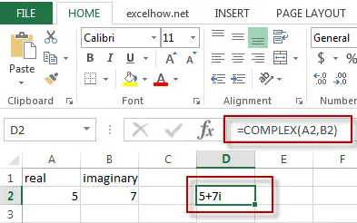 excel complex function example1