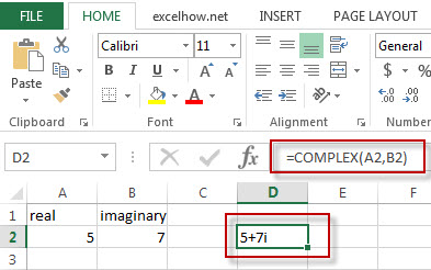 excel complex function example1