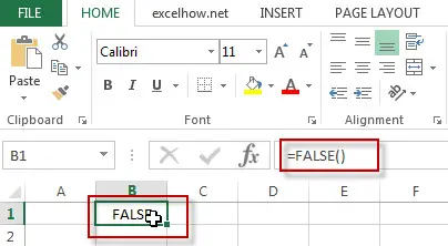 excel false function example1