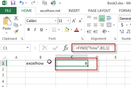 excel find function example1