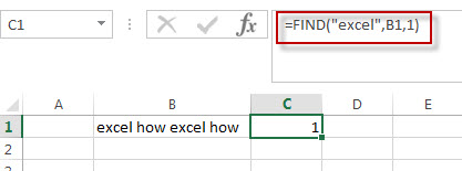 excel find function example3