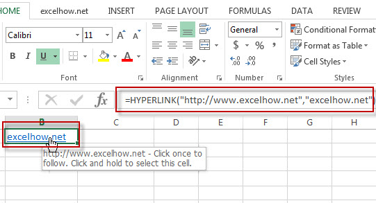 excel hyperlink function example1