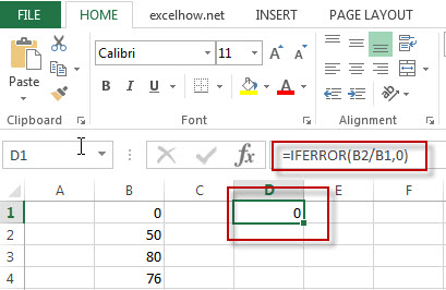 excel iferror function example1