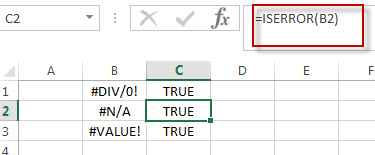 excel iserror function example1