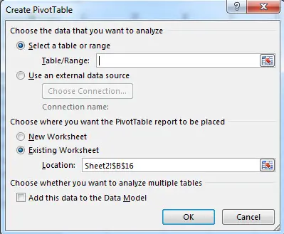 excel pivot table data set1