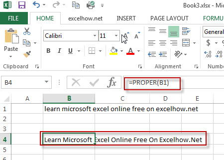 excel proper function example 1