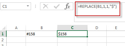 excel text function replace example2