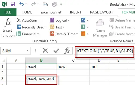 excel textjoin function example