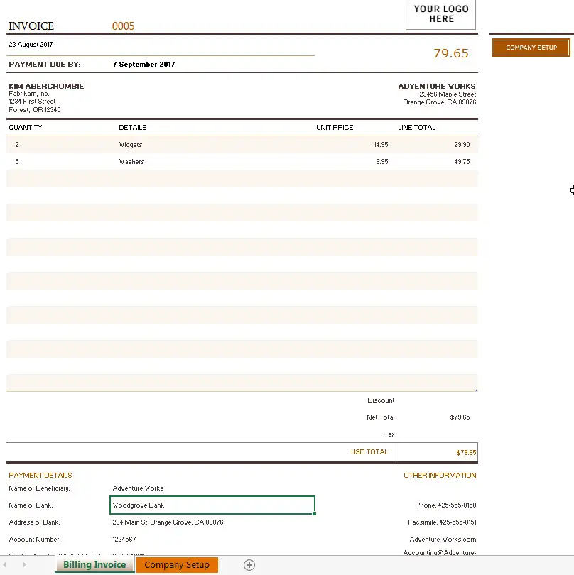 Billing invoice template1