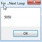 vba For Next Loop example1