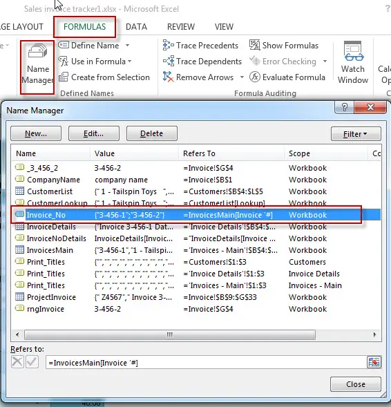 Sales Invoice Tracker Template In MS Excel7