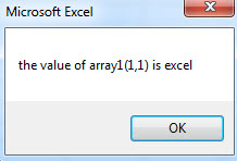 VBA two-dimensional Array example1