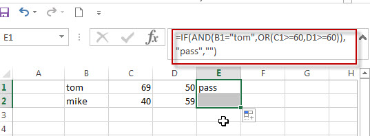 Excel IF formula with AND OR logical functions2