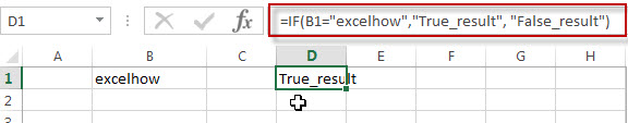 Excel IF formula with Equal to logical operators2