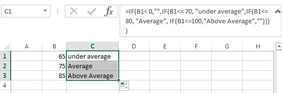 Nested IF Statement between different values1