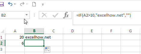 The Generic IF formula with Greater than operator2