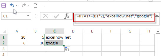 The Generic IF formula with Greater than operator3