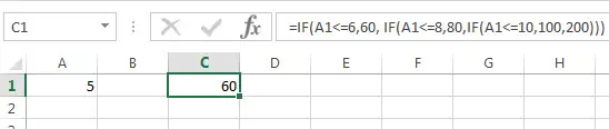 excel nested if example4_1