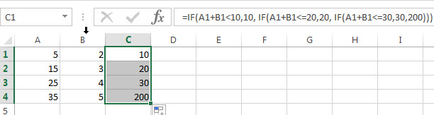 excel nested if example6_1