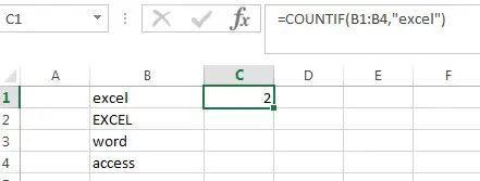 COUNTIF Function Examples1