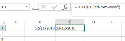 Convert Date to Text with Text Function2