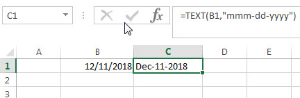 Convert Date to Text with Text Function3