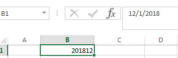 Convert date to month and year only in excel