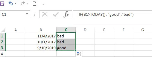 Excel IF Function With Dates3